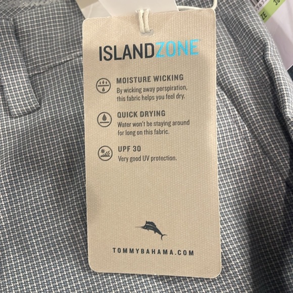 Tommy Bahama island zone performance check dark pewter gray pants men’s 30x30 - Picture 12 of 14